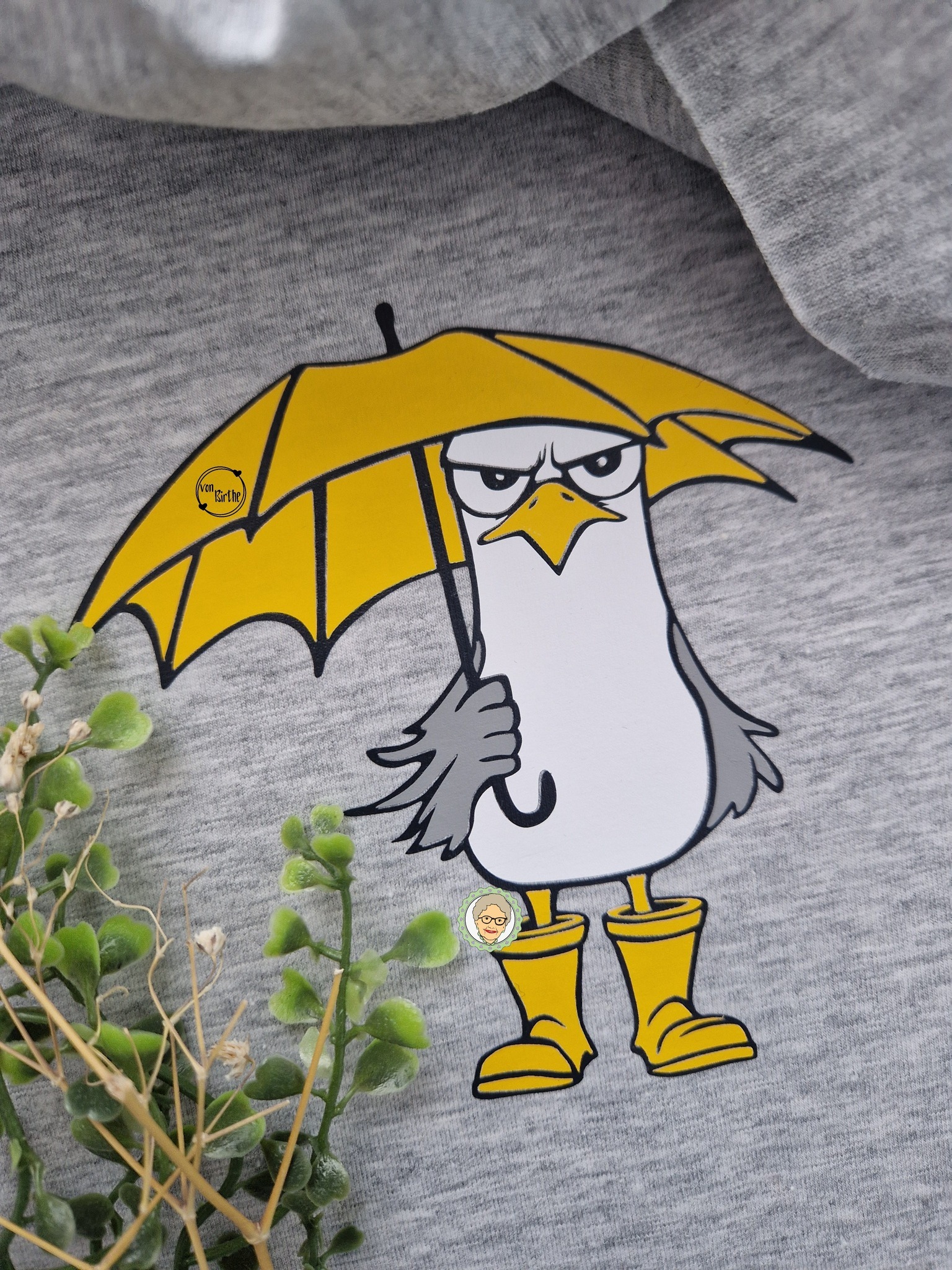 Plotterdatei & Digistamp Möwe Schietwetter – Bild 2