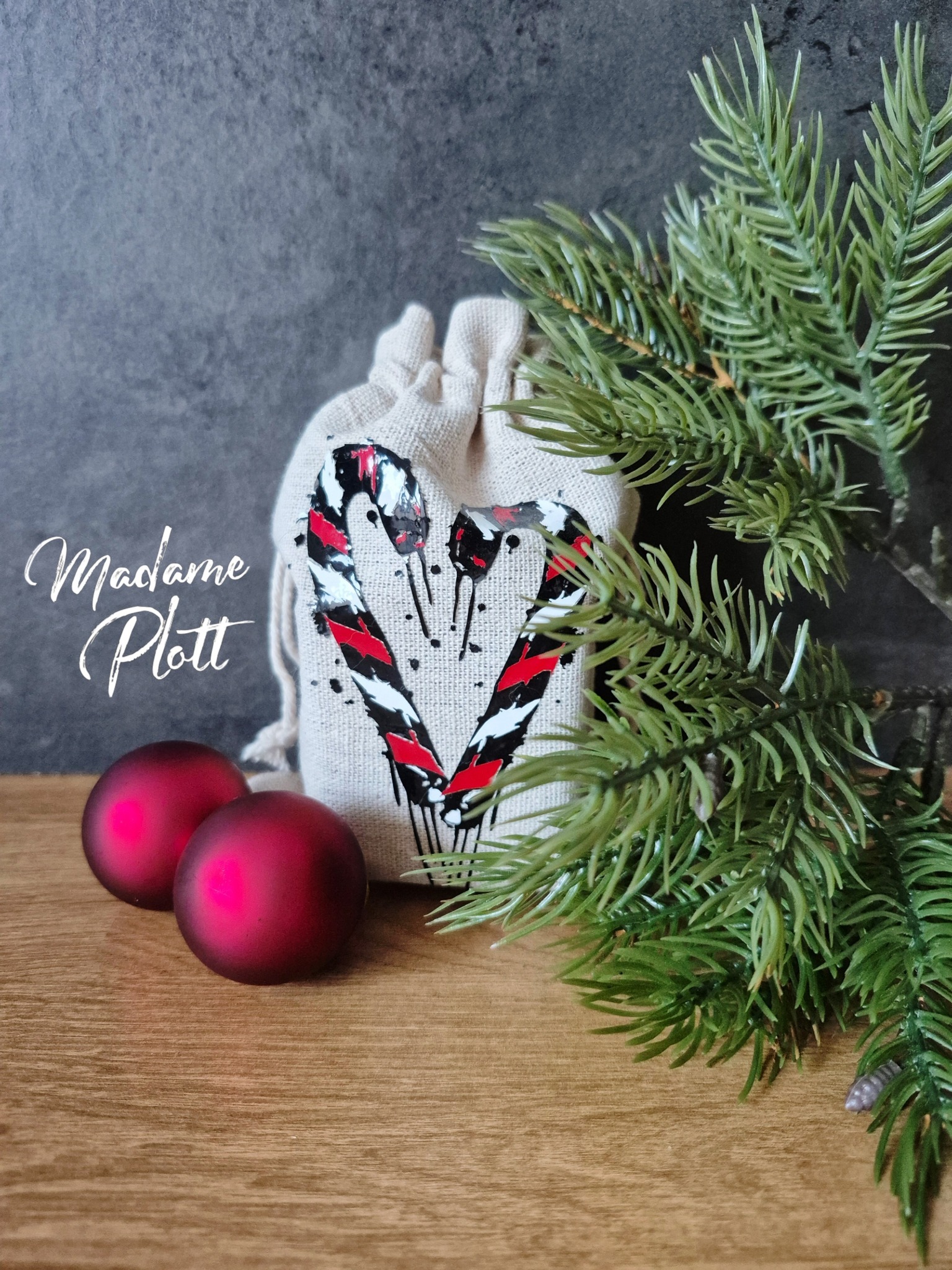 Plotterdatei Grunchy Christmas Zuckerstange – Bild 2