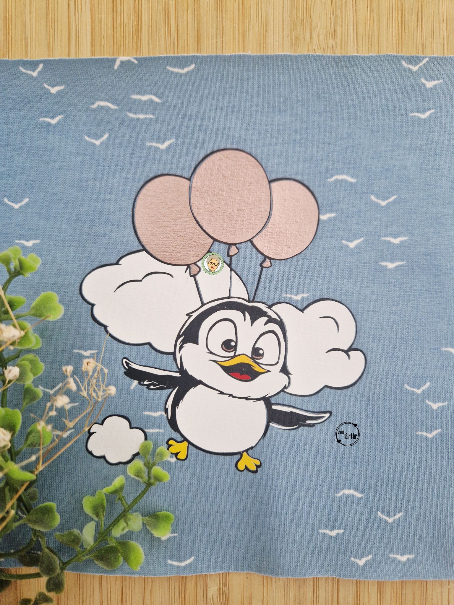 Plotterdatei & Digistamp Pinguin fly high – Bild 2