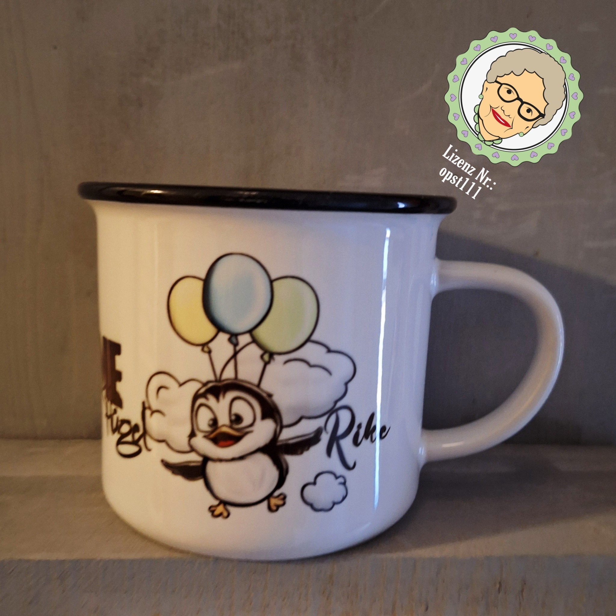 Plotterdatei & Digistamp Pinguin fly high – Bild 3