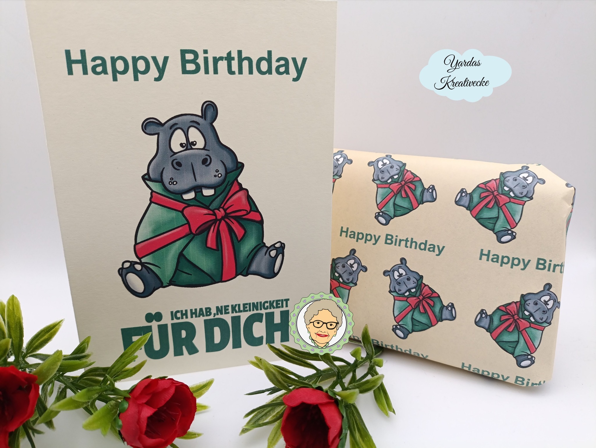 Plotterdatei & Digistamp Nilpferd Ernst Valentinstag – Bild 5