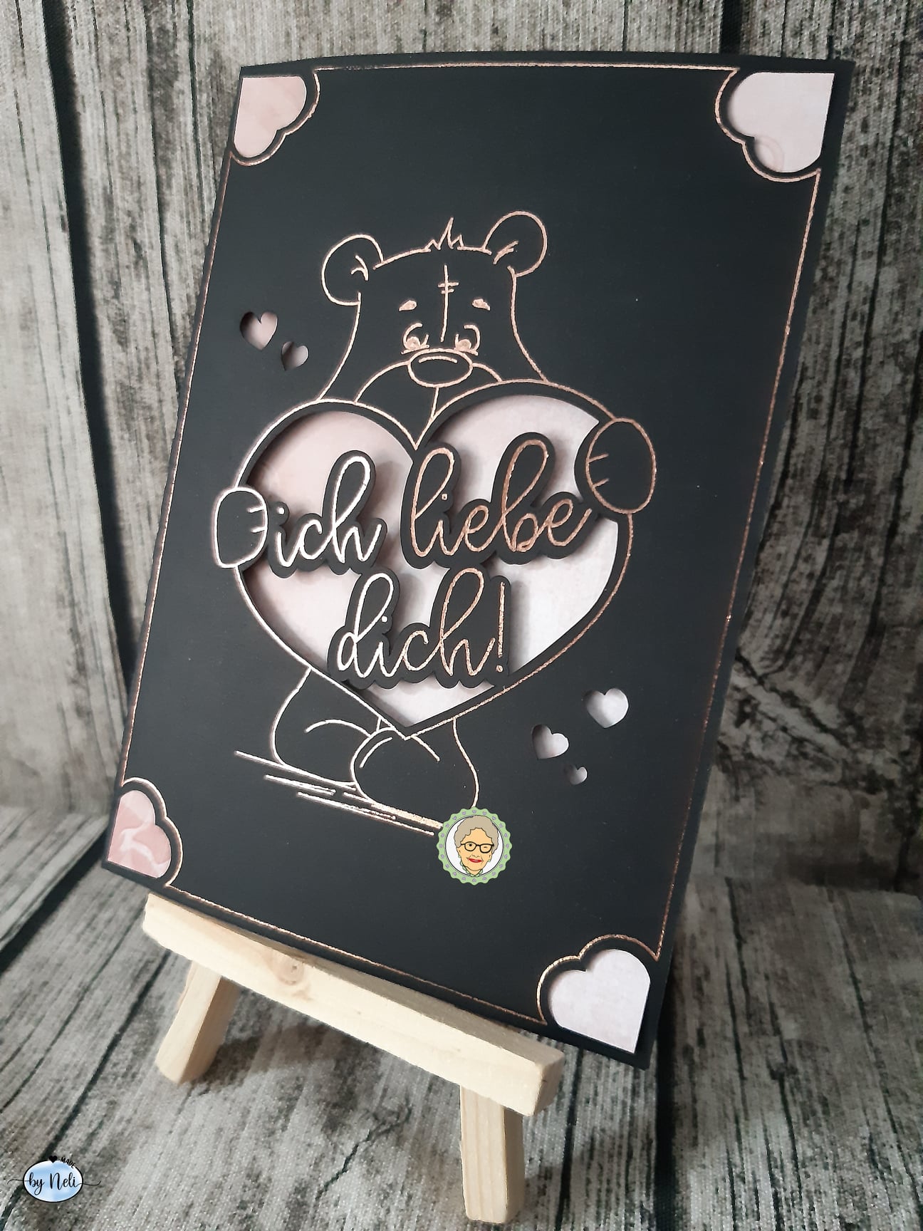 Kartendatei Valentinstag - Lieb-Dich-Bär - A6-Version & Cricut JOY Version