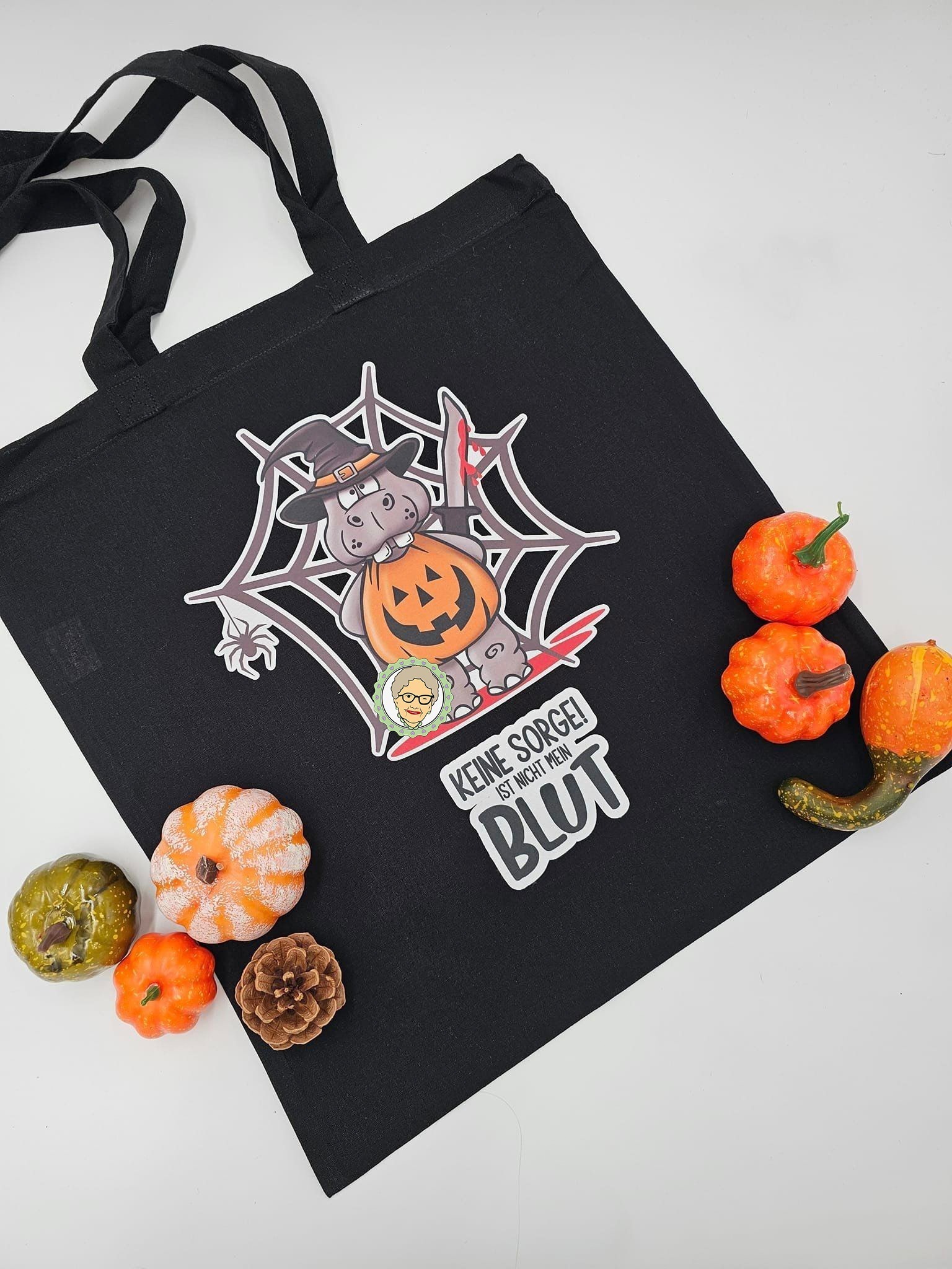 Plotterdatei & Digistamp Nilpferd Halloween-Ernst